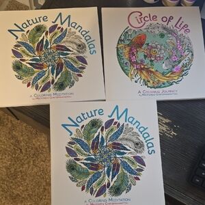 Nature Mandalas and Circle of Life Coloring Books